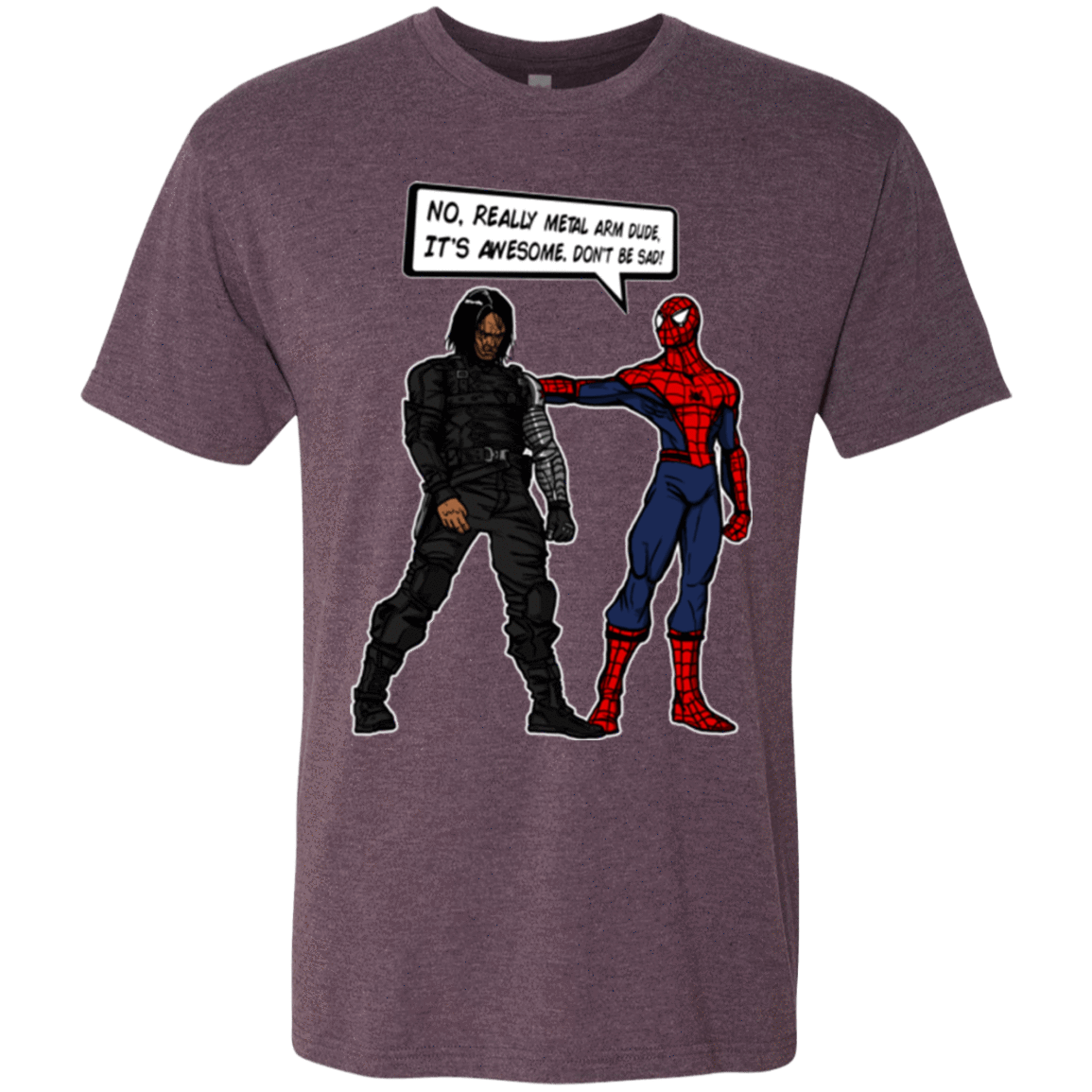 T-Shirts Vintage Purple / Small Metal Arm Dude Men's Triblend T-Shirt