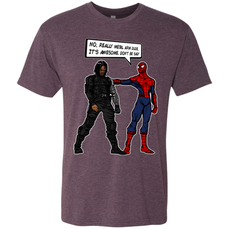 T-Shirts Vintage Purple / Small Metal Arm Dude Men's Triblend T-Shirt