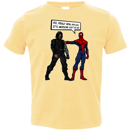 T-Shirts Butter / 2T Metal Arm Dude Toddler Premium T-Shirt
