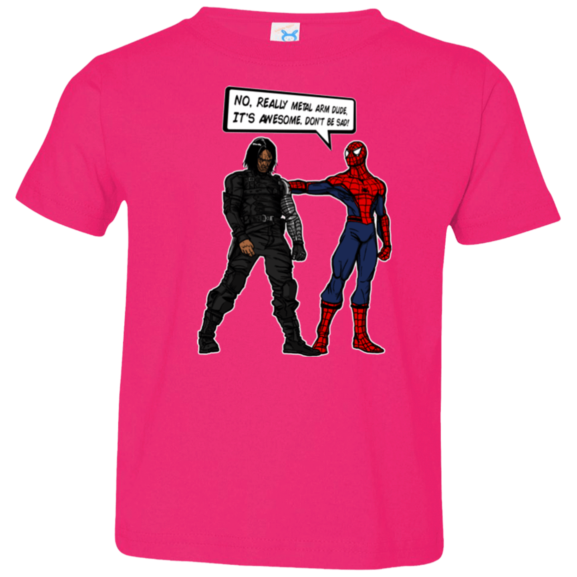 T-Shirts Hot Pink / 2T Metal Arm Dude Toddler Premium T-Shirt