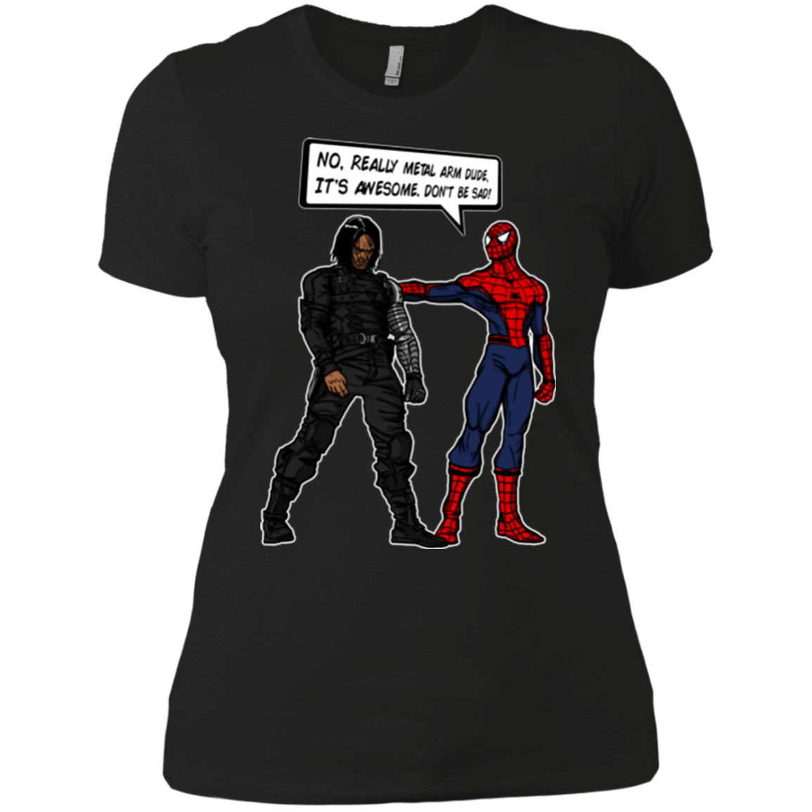 T-Shirts Black / X-Small Metal Arm Dude Women's Premium T-Shirt