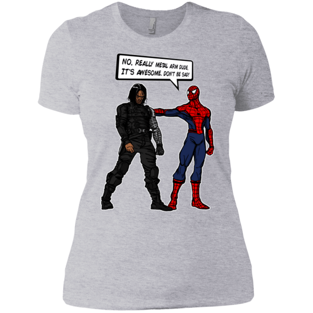 T-Shirts Heather Grey / X-Small Metal Arm Dude Women's Premium T-Shirt