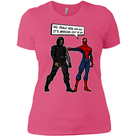 T-Shirts Hot Pink / X-Small Metal Arm Dude Women's Premium T-Shirt