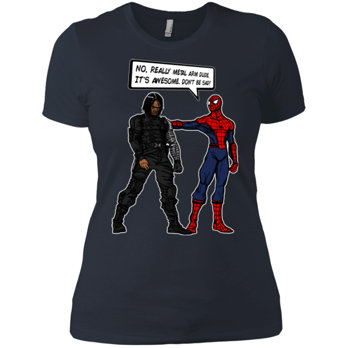 T-Shirts Indigo / X-Small Metal Arm Dude Women's Premium T-Shirt