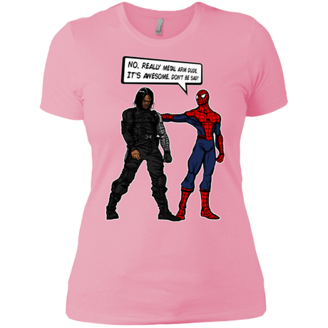 T-Shirts Light Pink / X-Small Metal Arm Dude Women's Premium T-Shirt