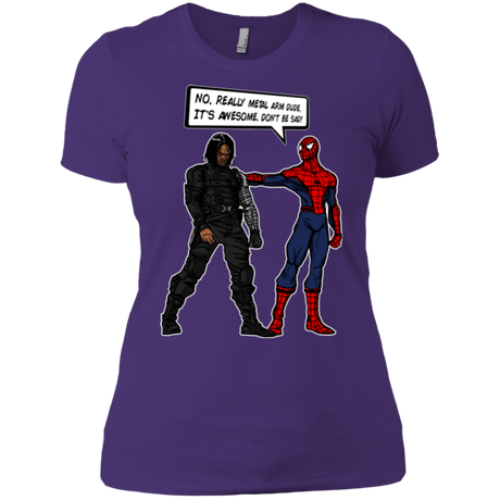 T-Shirts Purple Rush/ / X-Small Metal Arm Dude Women's Premium T-Shirt