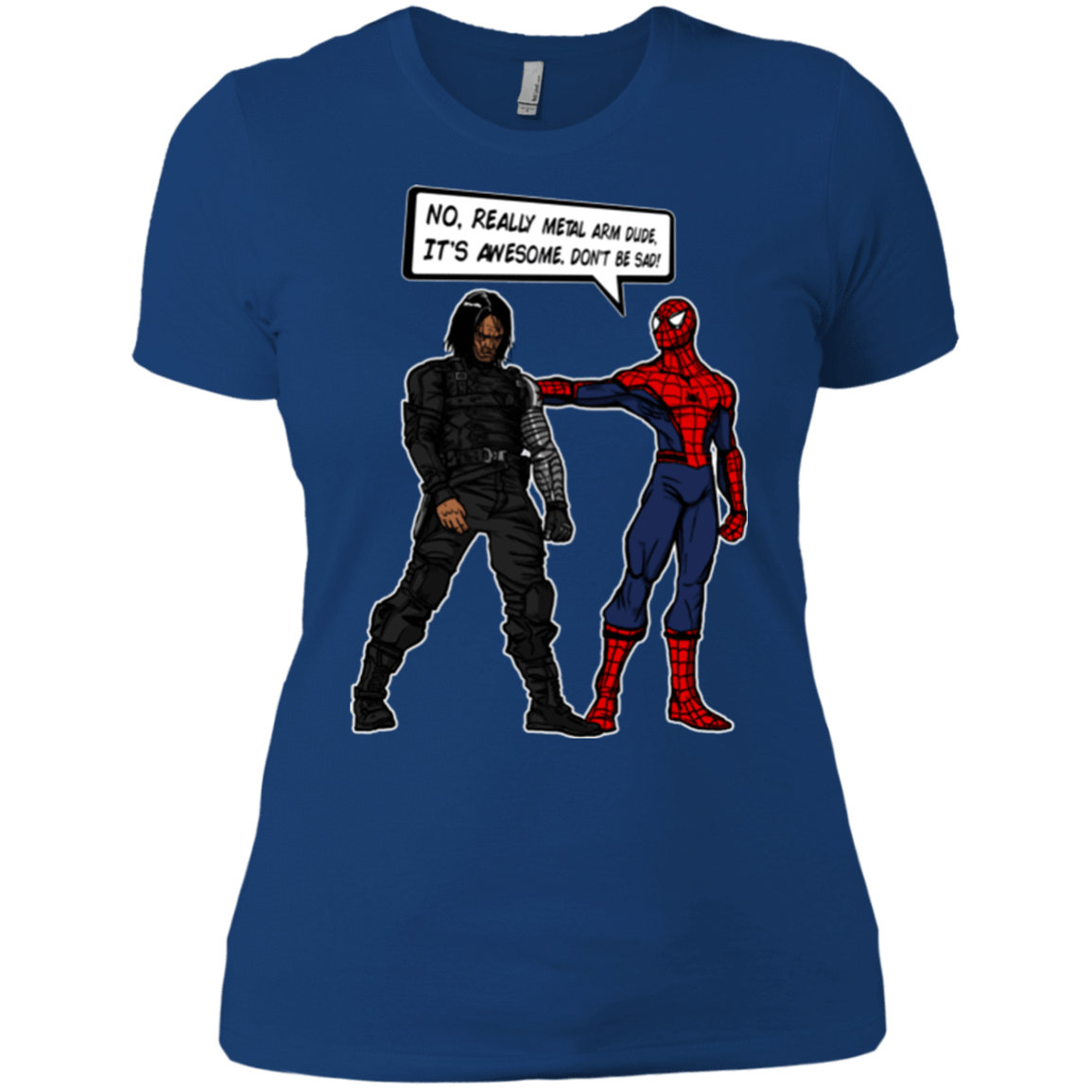 T-Shirts Royal / X-Small Metal Arm Dude Women's Premium T-Shirt