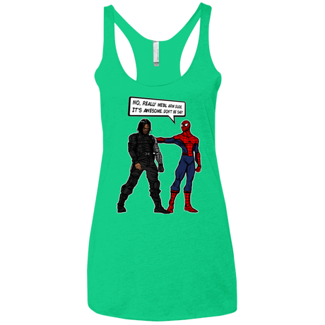 T-Shirts Envy / X-Small Metal Arm Dude Women's Triblend Racerback Tank