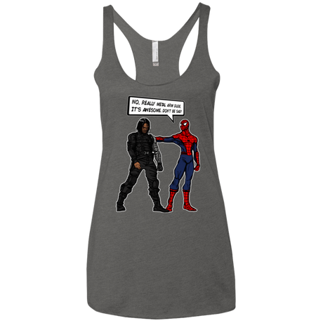 T-Shirts Premium Heather / X-Small Metal Arm Dude Women's Triblend Racerback Tank