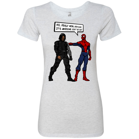 T-Shirts Heather White / Small Metal Arm Dude Women's Triblend T-Shirt