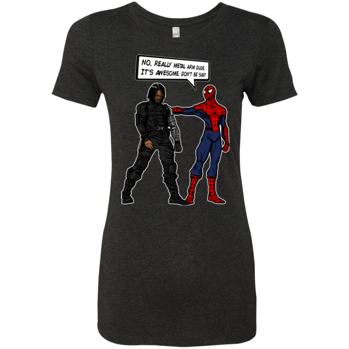 T-Shirts Vintage Black / Small Metal Arm Dude Women's Triblend T-Shirt