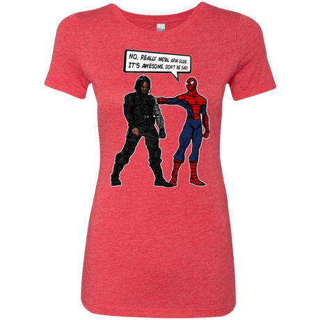 T-Shirts Vintage Red / Small Metal Arm Dude Women's Triblend T-Shirt