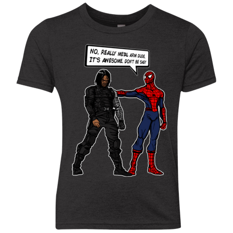 T-Shirts Vintage Black / YXS Metal Arm Dude Youth Triblend T-Shirt