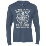 T-Shirts Indigo / X-Small Metal is Enduring Triblend Long Sleeve Hoodie Tee