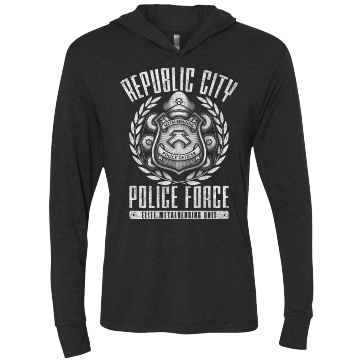 T-Shirts Vintage Black / X-Small Metal is Enduring Triblend Long Sleeve Hoodie Tee