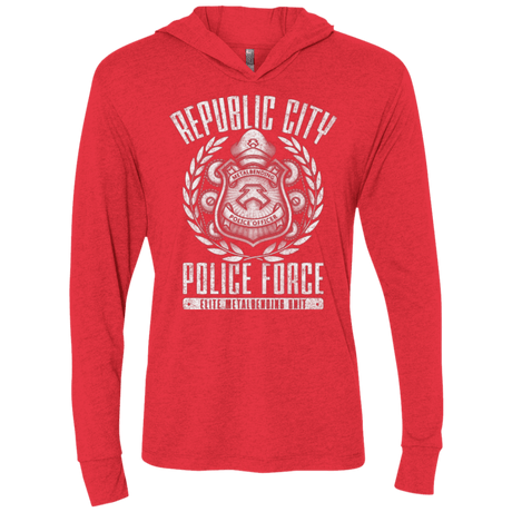 T-Shirts Vintage Red / X-Small Metal is Enduring Triblend Long Sleeve Hoodie Tee