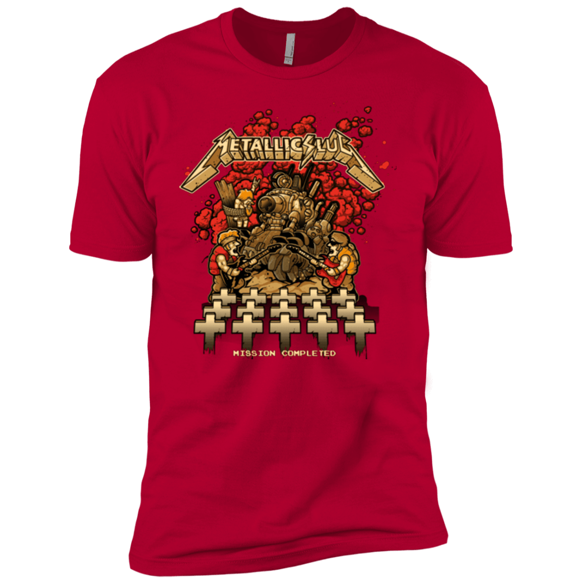 T-Shirts Red / YXS METALLIC SLUG Boys Premium T-Shirt
