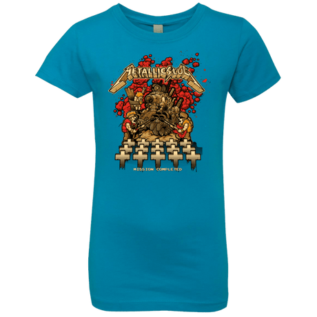 T-Shirts Turquoise / YXS METALLIC SLUG Girls Premium T-Shirt