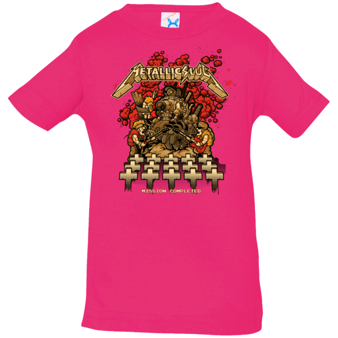 T-Shirts Hot Pink / 6 Months METALLIC SLUG Infant PremiumT-Shirt