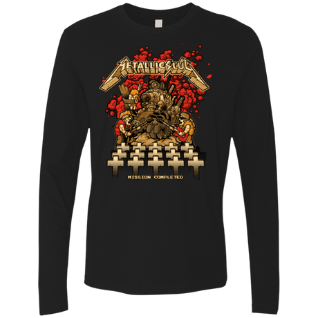 T-Shirts Black / Small METALLIC SLUG Men's Premium Long Sleeve