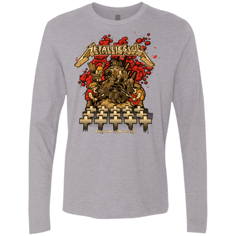T-Shirts Heather Grey / Small METALLIC SLUG Men's Premium Long Sleeve