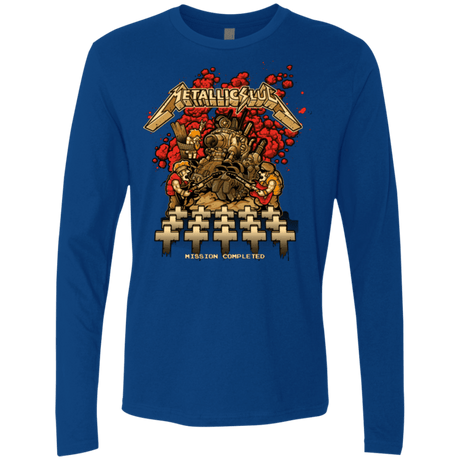 T-Shirts Royal / Small METALLIC SLUG Men's Premium Long Sleeve