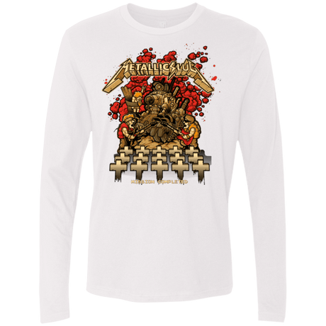 T-Shirts White / Small METALLIC SLUG Men's Premium Long Sleeve