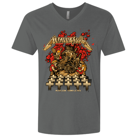 T-Shirts Heavy Metal / X-Small METALLIC SLUG Men's Premium V-Neck