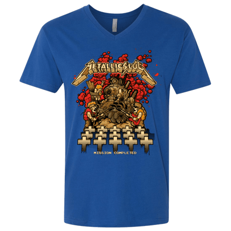 T-Shirts Royal / X-Small METALLIC SLUG Men's Premium V-Neck