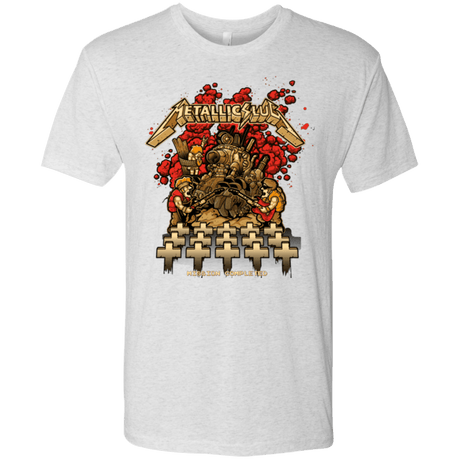 T-Shirts Heather White / Small METALLIC SLUG Men's Triblend T-Shirt