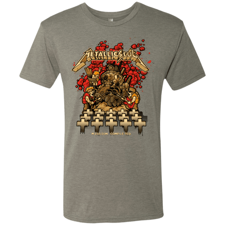 T-Shirts Venetian Grey / Small METALLIC SLUG Men's Triblend T-Shirt