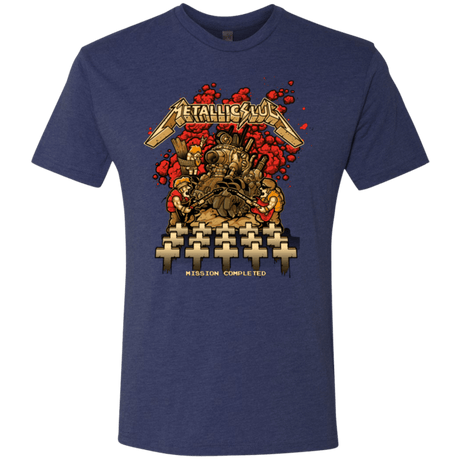 T-Shirts Vintage Navy / Small METALLIC SLUG Men's Triblend T-Shirt
