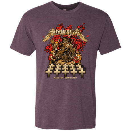 T-Shirts Vintage Purple / Small METALLIC SLUG Men's Triblend T-Shirt