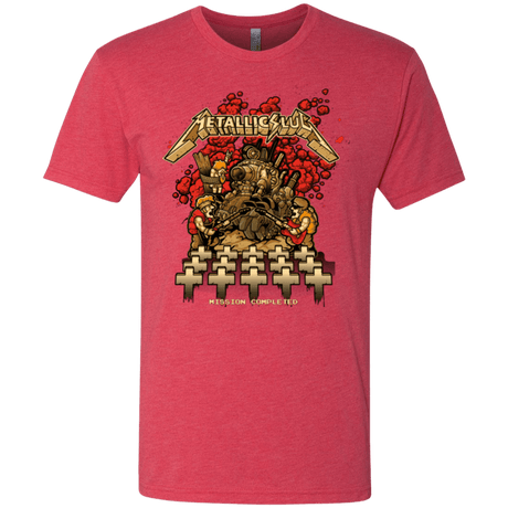 T-Shirts Vintage Red / Small METALLIC SLUG Men's Triblend T-Shirt