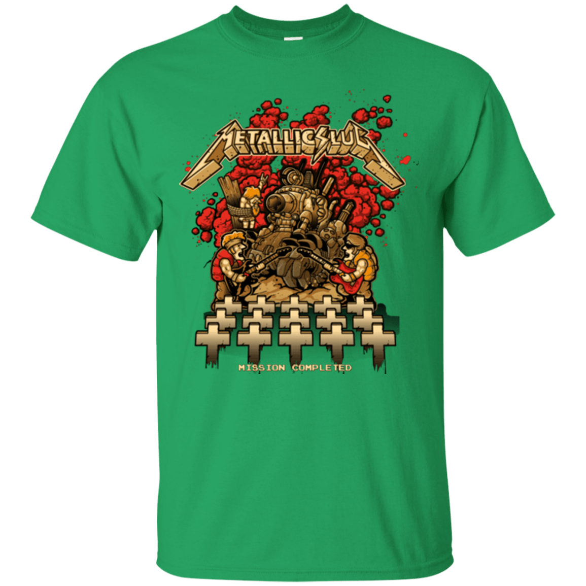 T-Shirts Irish Green / Small METALLIC SLUG T-Shirt