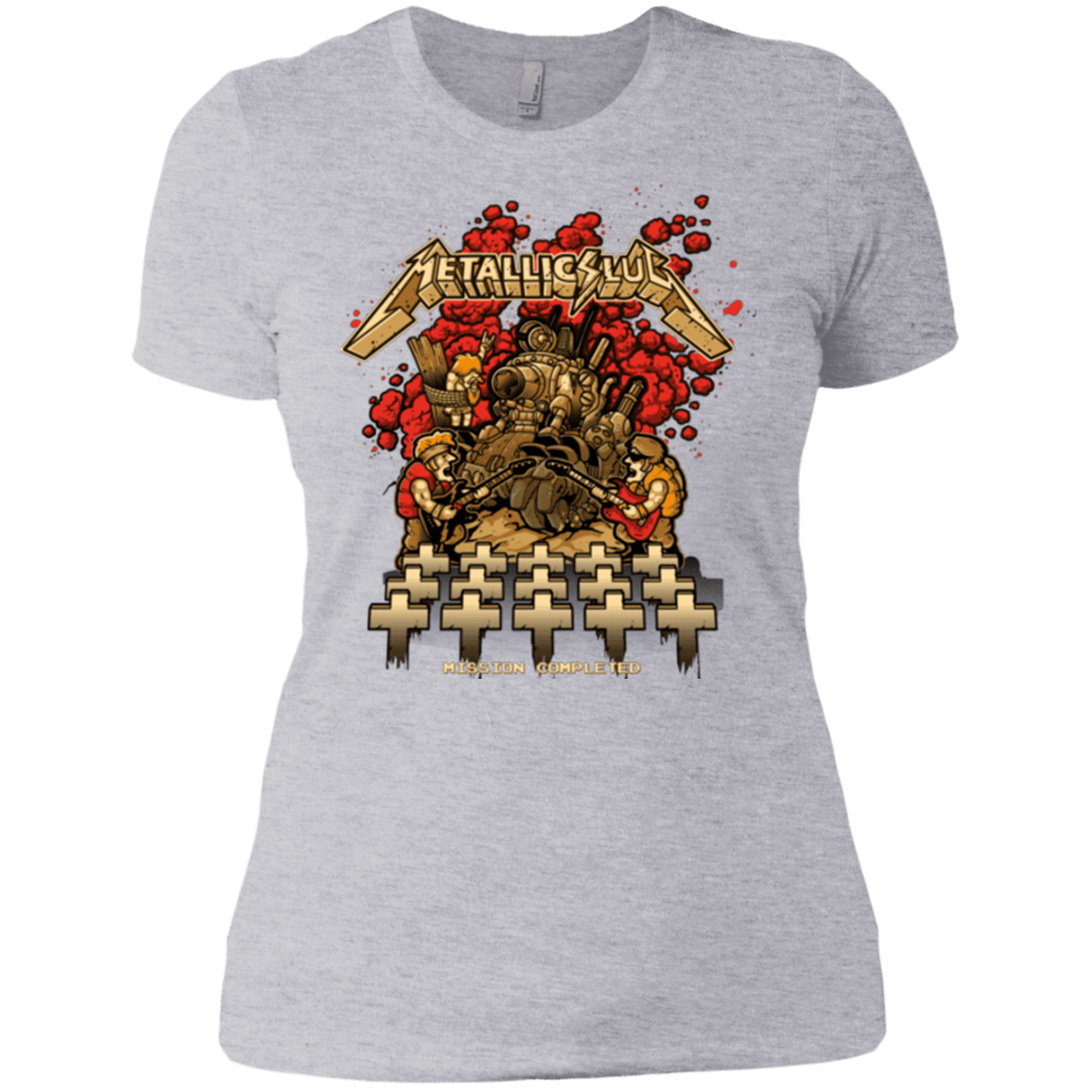 T-Shirts Heather Grey / X-Small METALLIC SLUG Women's Premium T-Shirt