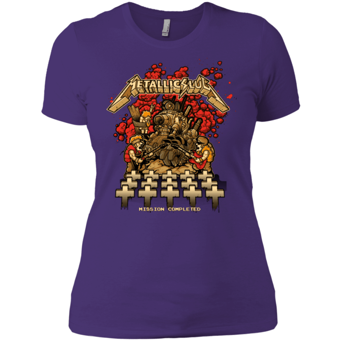 T-Shirts Purple / X-Small METALLIC SLUG Women's Premium T-Shirt