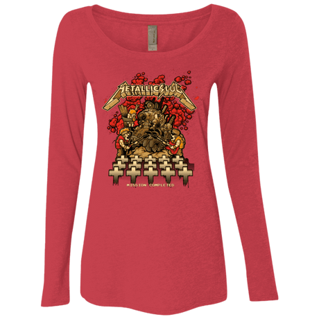 T-Shirts Vintage Red / Small METALLIC SLUG Women's Triblend Long Sleeve Shirt