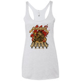 T-Shirts Heather White / X-Small METALLIC SLUG Women's Triblend Racerback Tank