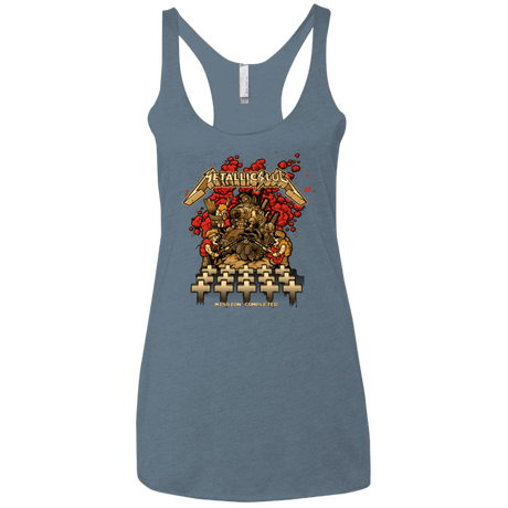 T-Shirts Indigo / X-Small METALLIC SLUG Women's Triblend Racerback Tank