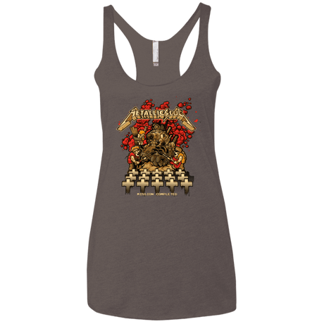 T-Shirts Macchiato / X-Small METALLIC SLUG Women's Triblend Racerback Tank