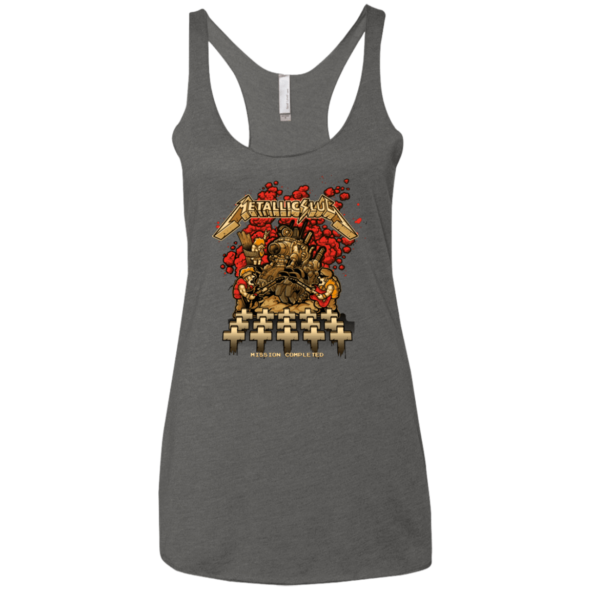 T-Shirts Premium Heather / X-Small METALLIC SLUG Women's Triblend Racerback Tank