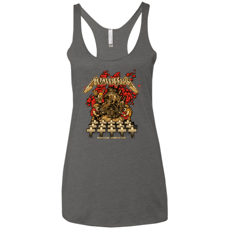 T-Shirts Premium Heather / X-Small METALLIC SLUG Women's Triblend Racerback Tank
