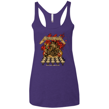 T-Shirts Purple / X-Small METALLIC SLUG Women's Triblend Racerback Tank
