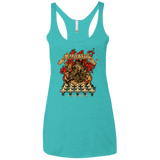 T-Shirts Tahiti Blue / X-Small METALLIC SLUG Women's Triblend Racerback Tank