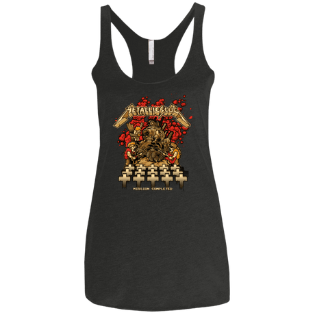 T-Shirts Vintage Black / X-Small METALLIC SLUG Women's Triblend Racerback Tank