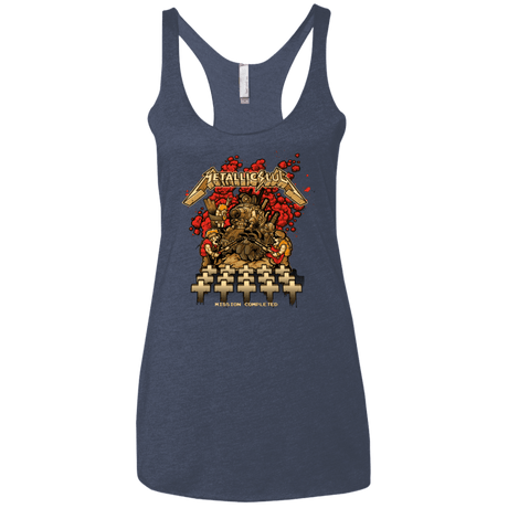 T-Shirts Vintage Navy / X-Small METALLIC SLUG Women's Triblend Racerback Tank