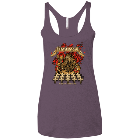 T-Shirts Vintage Purple / X-Small METALLIC SLUG Women's Triblend Racerback Tank