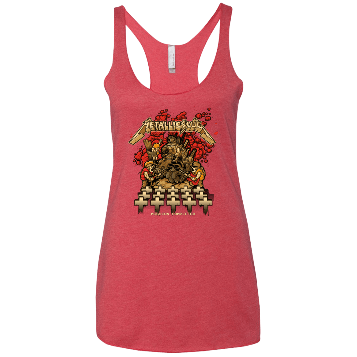 T-Shirts Vintage Red / X-Small METALLIC SLUG Women's Triblend Racerback Tank