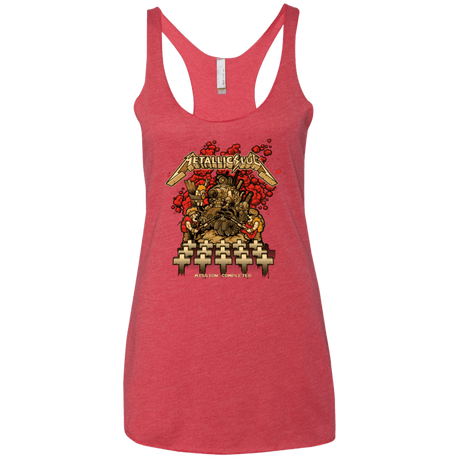 T-Shirts Vintage Red / X-Small METALLIC SLUG Women's Triblend Racerback Tank